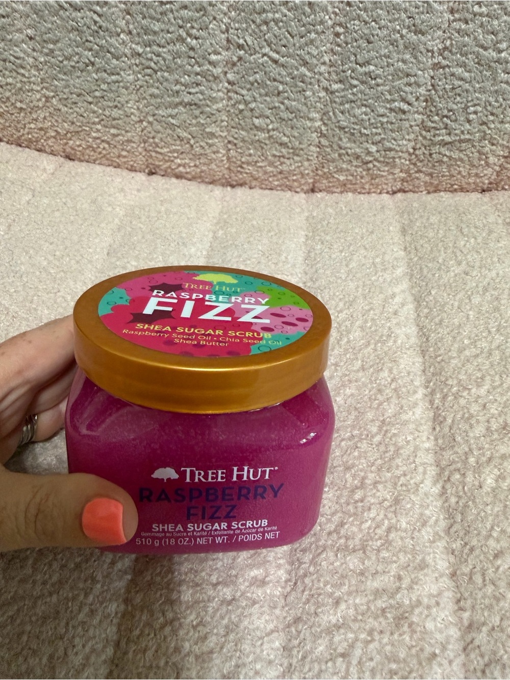 Raspberry Fizz Shea Sugar Scrub - Pink
